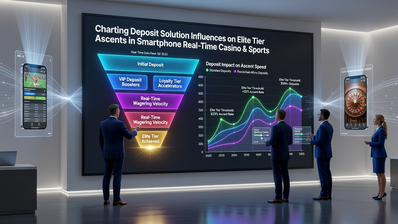 Grafik mit Statistiken zu mobilen Zahlungstrends und VIP-Progression in Echtzeit-Plattformen