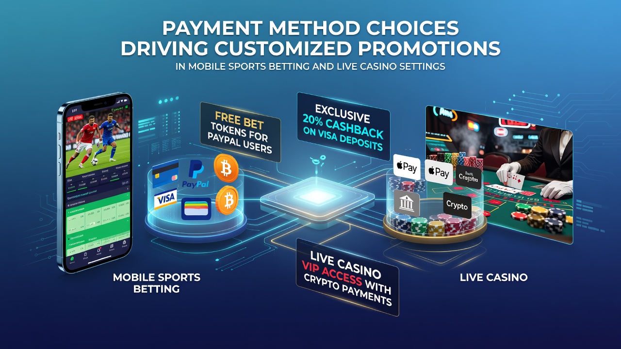 Live-Casino-Schnittstelle mit personalisierten Zahlungs- und Bonus-Elementen auf Smartphone-Display